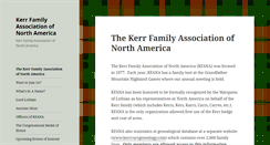 Desktop Screenshot of kerrfamilyassociation.com